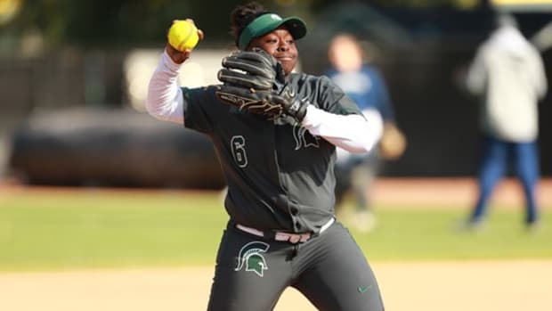 MICHIGAN STATE SOFTBALL (PHOTO:  MSU SID)